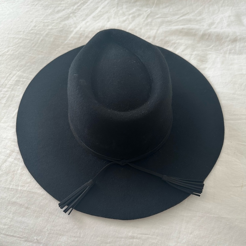 Anthropology flat brim hat